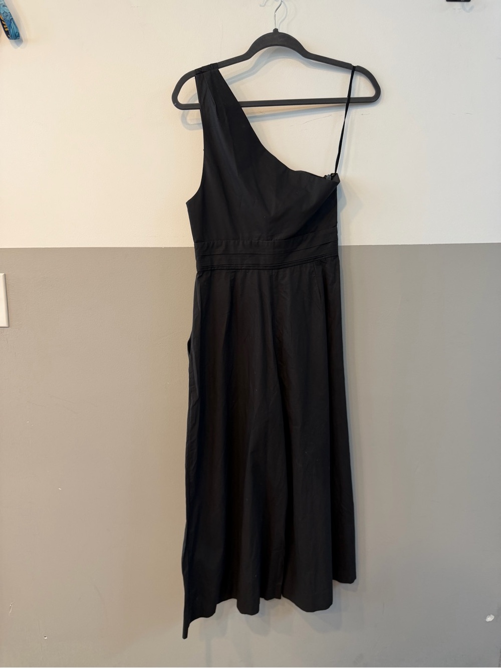 A.L.C. Athelia One Shoulder Jumpsuit ALC Black Wide Leg Cutout Cocktail Size 4 - Picture 12 of 13